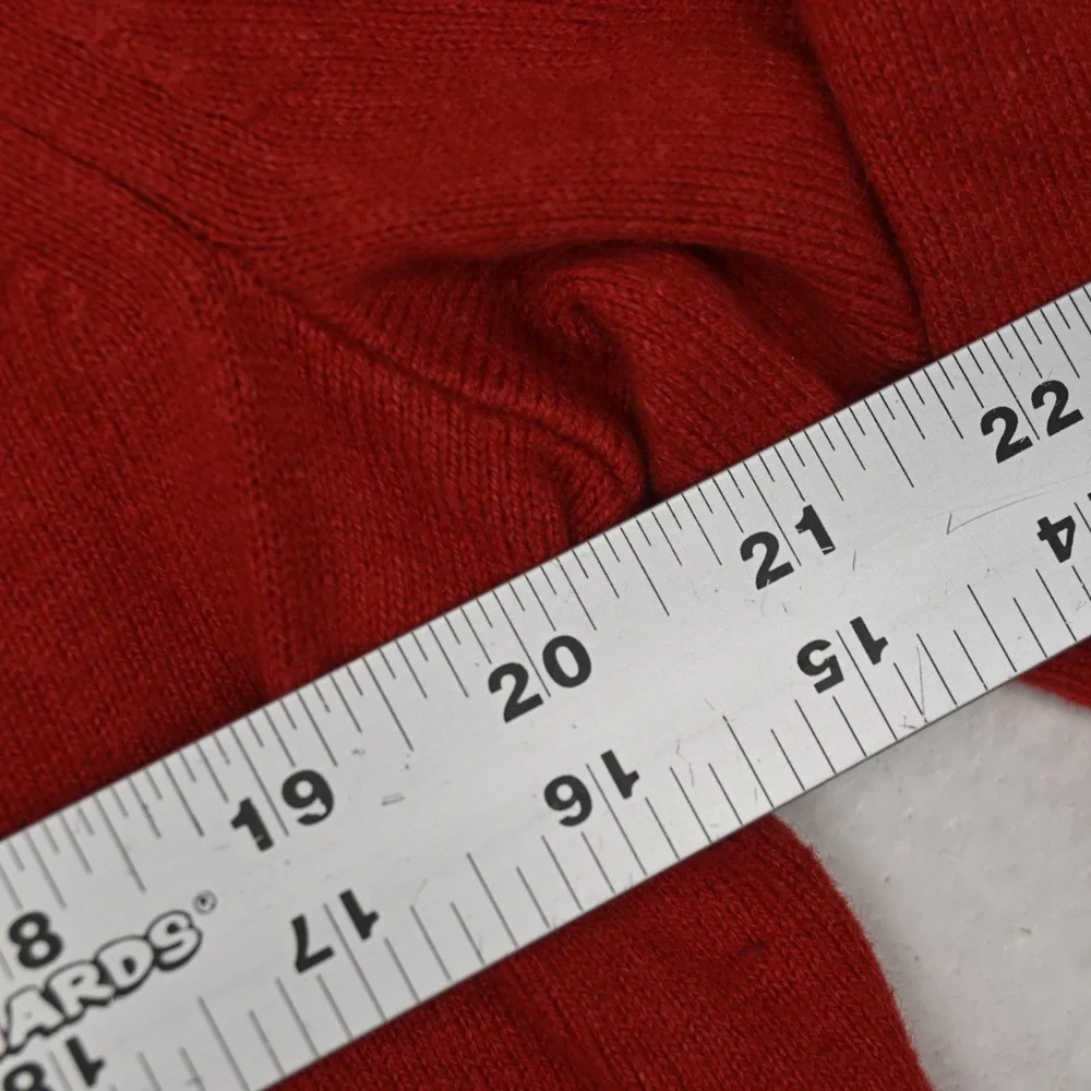 NWT Banana Republic Pullover Mens M Red V Neck Cotton Cashmere V Neck
